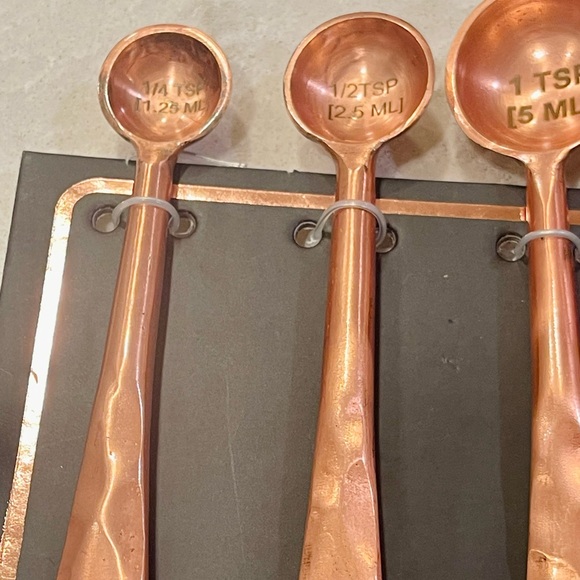NEW Trendy Measuring Spoons stainless steel with rose gold finish perfect gifts! - Picture 5 of 5